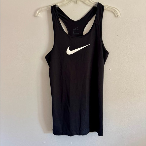 Nike Black Tank racer back Top M - Picture 1 of 3